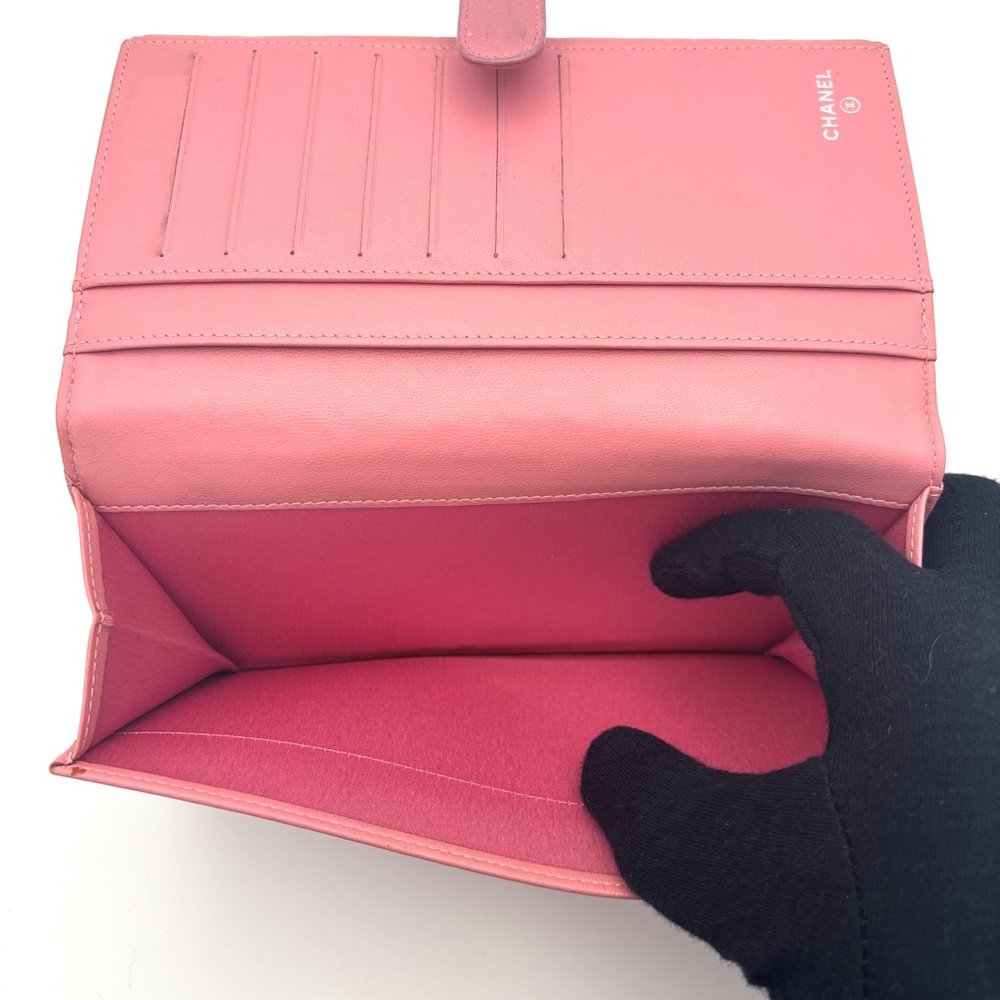 Chanel‎ Pink Floral Camellia Wallet - Picture 7 of 12